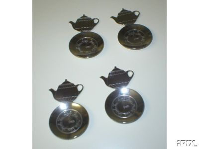 4 Stainless Steel Teabag Holders